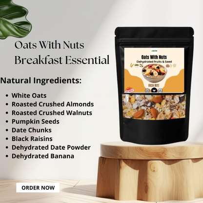 Oats With Nuts Breakfast Essential