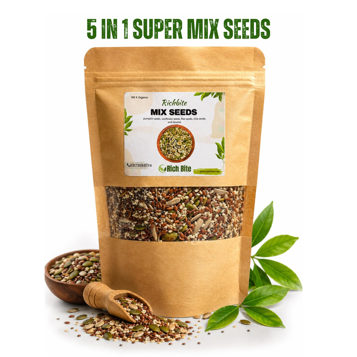 Roasted 5 IN 1 Super Mix Seeds -250g