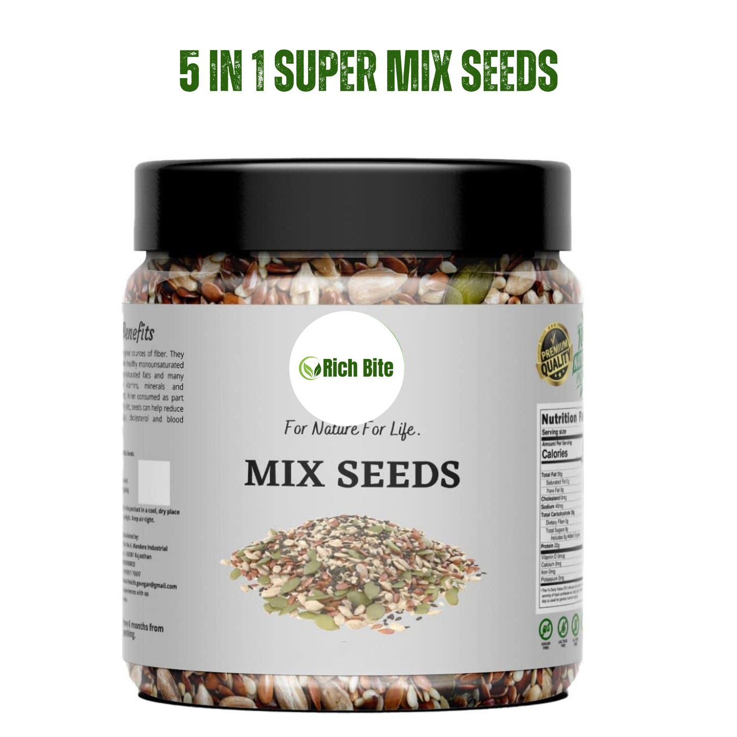 Roasted 5 IN 1 Super Mix Seeds -250g